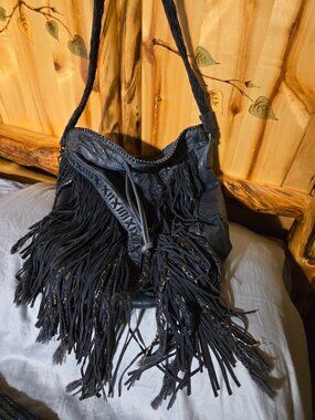 Free People Leather Boho Bag.